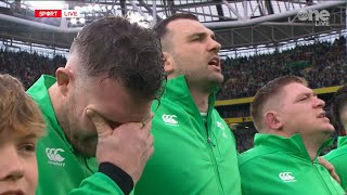 Peter OMahony in tears during Irelands Call [upl. by Arrol]