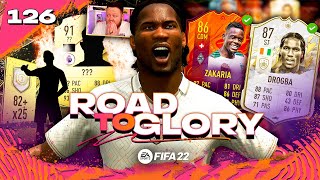 I got ICON DROGBA amp opened the 82 x25 icon swaps pack FIFA 22 Road to Glory 126 [upl. by Kirstin]