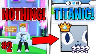 TRADING FROM NOTHING TO TITANIC PET IN PET SIMULATOR 99 Episode 2 [upl. by Hailahk]