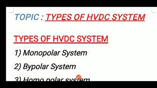 Types of HVDC System by Nimesh Lad [upl. by Ahsiel]