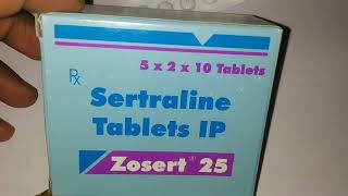 Zosert 25 tabletssertraline tablets [upl. by Ylrebmi]