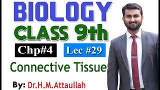 Connective Tissues  Chapter 4  9th class Biology  Lec 29 [upl. by Altheta663]