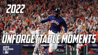 MLB  Unforgettable Moments 2022 [upl. by Alil479]