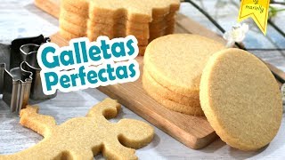 GALLETAS de Mantequilla PERFECTAS 💗 CORTADORES Tips  Receta by MARIELLY [upl. by Airolg]