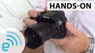 Sony Alpha A3000 handson  Engadget [upl. by Heyra]