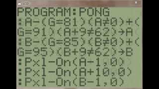 Pong Program on the TI 8384 Calculator [upl. by Erikson329]