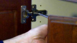 Cabinet Hinge Adjustments  European Cabinet Hinges [upl. by Hernando]