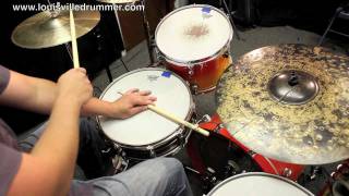 How to play drums  Cascara with 32 Rumba Clave [upl. by Meihar]