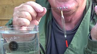 Easy FishingHow To Set Up a Float RigPart 2 The Waggler [upl. by Eillen]