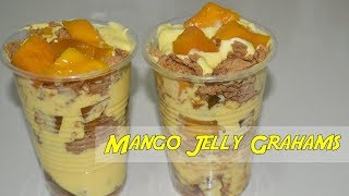 Mango Float in a Cup  Mango Jelly Grahams in a Cup  Negosyo [upl. by Fendig]