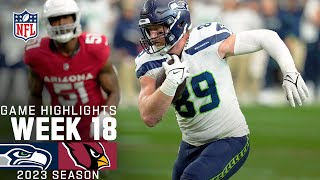 Seattle Seahawks vs Arizona Cardinals Game Highlights  NFL 2023 Week 18 [upl. by Giavani318]