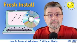 How to Reinstall Windows 10 Without Media [upl. by Lilla]