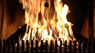 Burning Fireplace with High Quality Crackling Fire Sounds Real Time Full HD Recording [upl. by Brucie]