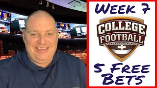 NCAAF Week 7  Saturday 5 Free Betting Picks amp Predictions  101423 l Picks amp Parlays [upl. by Carlick]