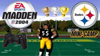 Madden 2004 PS2 Gameplay  Steelers MiniCamp Drills [upl. by Endor748]