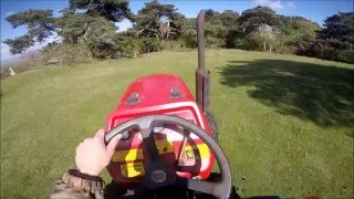 Tractor with Flail mower taking out nettles Pt1 [upl. by Anauqat161]