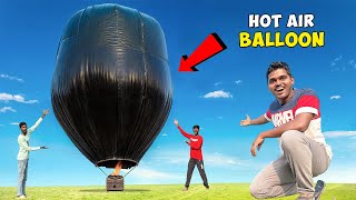 How To Make Hot Air Balloon At Home 🔥🔥 అతి పెద్ద Hot Air Balloon తయారు చేసాము…😱😱 Telugu Experiments [upl. by Arres]