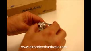 Adjusting a Schlage Residential Door Knob Latch [upl. by Yellah276]