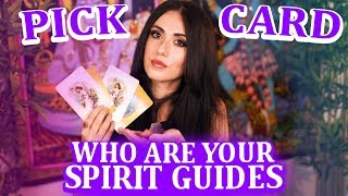 PICK A CARD WHO are your SPIRIT GUIDES [upl. by Arocal]