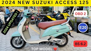 2024 Suzuki Access 125 E20 OBD 2 Bs 62  Top Model ❤️  2024 Updated Suzuki Access 125 E20 Review [upl. by Inva449]