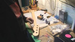 Warmoth Fender Jazz Bass Assembly Part 1 [upl. by Acilef]