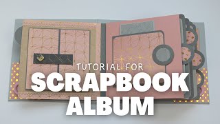 SCRAPBOOK ALBUM TUTORIAL  SCRAPBOOK IDEAS [upl. by Cecilia]