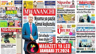 Magazeti ya leo270124WANNE MBARONI KUUZA SUKARI BEI JUUSIMBAYANGAAZAM KUANZA NA FA CUP [upl. by Deidre]