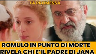 la promessa ANTICIPAZIONI Romulo in punto di morte rivela che lui sa chi è il padre di jana [upl. by Odnesor402]