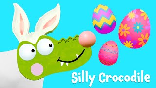 Easter Bunny  Silly Crocodile  Animation For Kids [upl. by Mandell]