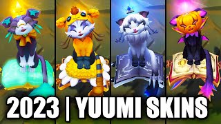 ALL YUUMI SKINS SPOTLIGHT 2023  League of Legends [upl. by Onfre]