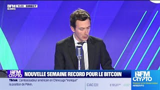 BFM Crypto les Pros  Nouvelle semaine de record pour le bitcoin [upl. by Dinse]