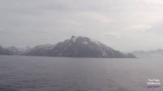 Zeitraffer Norwegen Hurtigruten MS Nordlys Hammerfest nach Loppa Øksfjord Finnmark Hurtigruta [upl. by Jo]