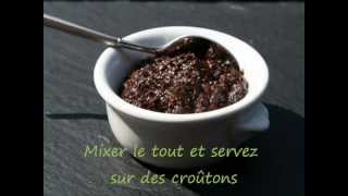 Recette  Tapenade olives noires  Recipes  Tapenade black olive [upl. by Einreb242]