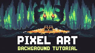 Pixel Art Background Tutorial  Aseprite [upl. by Vitoria]