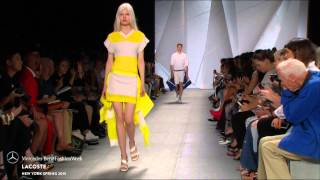 LACOSTE MERCEDESBENZ FASHION WEEK SS15 COLLECTIONS [upl. by Noraj360]