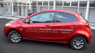 デミオ レンジエクステンダーRE デミオ NEW MAZDA ROTARY ENGINE SOUND for range extender 2013 with Mazda2 DEMIO [upl. by Binky]