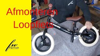 Loopfiets Btwin afmonteren [upl. by Kentigera]