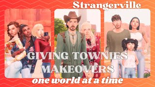 Giving Sims townies makeovers one world at a time Strangerville [upl. by Wamsley]