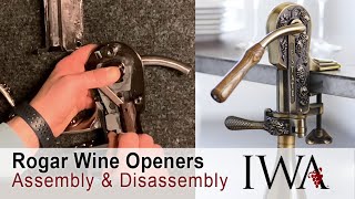 Rogar Wine Openers Assembly and Disassembly Guide [upl. by Zaccaria539]