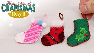 Doll Stockings – Day 1 – Twelve Days of Craftsmas [upl. by Paluas]