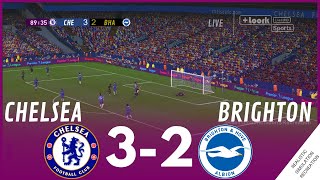 CHELSEA vs BRIGHTON 32 MATCH HIGHLIGHTS • Video Game Simulation amp Recreation [upl. by Akinna93]