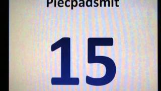 Mācies skaitīt līdz 30 Cipariskaitļi latviskilatviešu valodā bērniem Learn to count in Latvian [upl. by Egrog]