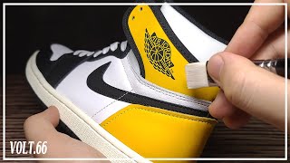 Custom Shoes Jordan 1 Volt Gold Custom [upl. by Atsyrk]