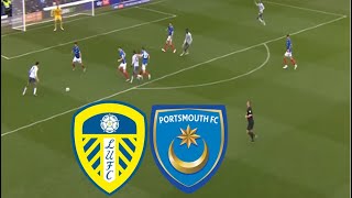 Leeds United vs Portsmouth FC 33 All Goals amp Extended Highlights  EFL Championship 20242025 [upl. by Drewett]