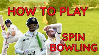 HOW TO PLAY SPIN BOWLING ON SLOW WICKETS [upl. by Lyudmila288]