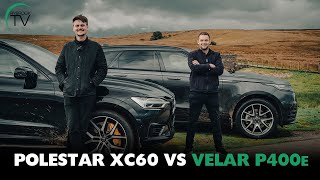 Polestar Volvo XC60 vs Range Rover Velar P400e  Twin Test 4K [upl. by Adnim]