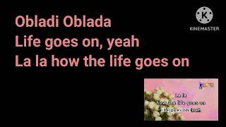 Obladi Oblada Beatles  Karaoke [upl. by Nnylahs]