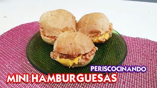 Mini hamburguesas para niños  Periscocinando [upl. by Ateekal]