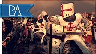 Great Crusader Defense Surrounded by Jihadist  Medieval Kingdoms Total War 1212AD Mod Gameplay [upl. by Leonsis]