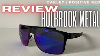 😎 Oakley Holbrook Metal Matt Black Positive Red Iridium HerrenSonnenbrille  Empfehlenswert 😎 [upl. by Prior908]